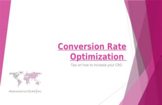 Conversion Rate Optimization pt 2 of 3
