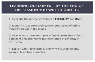 G322 exam lesson on representation of ethnicity