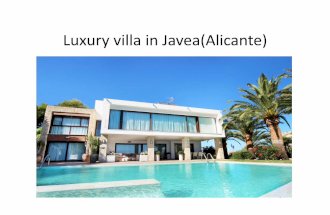 Luxury villa in javea(Alicante)