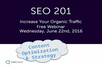 SEO - 201: Content Optimization and Strategy
