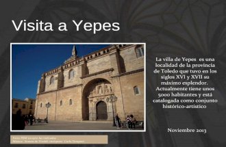 Visita a Yepes, pueblo español de la provincia de Toledo