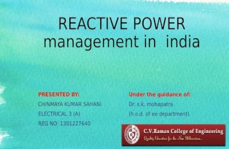 Reactive power  management in india