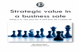 Strategic value in a business sale
