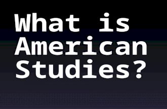 American studies 2016
