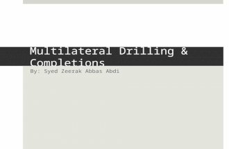 Multilateral Drilling & Completions