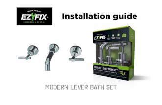 Ezyfix Modern Lever  bath set install guide