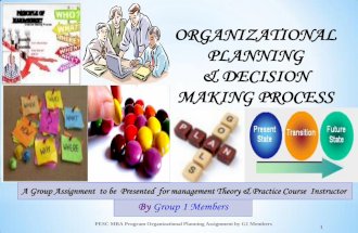 Manegerial planing & descion making