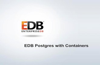 EDB Postgres with Containers