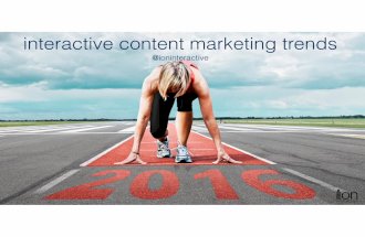 2016 Interactive Content Marketing Trends