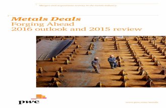 Ежегодный отчет PwC «Сделки слияния и поглощения в металлургической отрасли: взгляд в будущее»