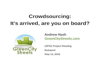 Public transport crowdsourcing: it's arrived are you on board?