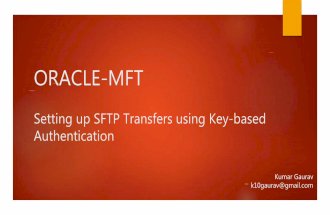 Oracle Managed Files Transfer- Key based authentication