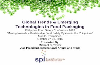 Global Trends & Emerging Technologies in Food Packaging