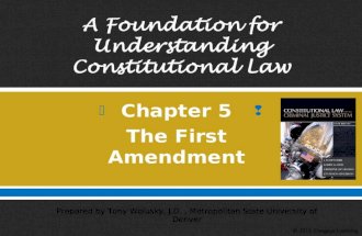 Chapter 5 - The First Amendment