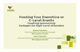 Funding Your Executive C Level Events