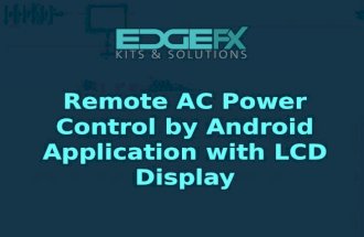 Remote ac power control by android application with lcd display