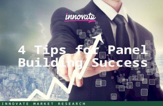 4 Tips for Panel Building Success