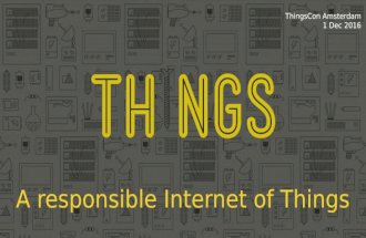ThingsCon Amsterdam: A responsible Internet of Things