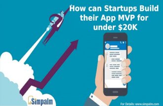 How can startups build their app mvp for under $20 k