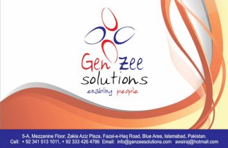 Genzee Solutions Strategy Balanced Scorecard and Competency Based Human Resource Management Consultants