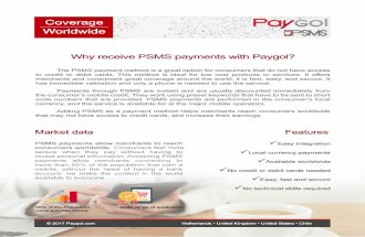 Why receive Premium SMS payments with Paygol?
