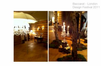 Baccarat at Monocle for London Design Festival 2011