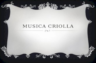 Musica criolla