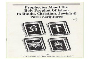 Prophecy of Holy Prophet of Islam