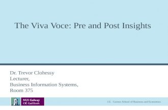 Viva Voce - Pre and Post Insights