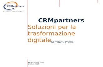 CRMpartners - Consulenti di CRM & Digital Transformation