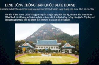 Dinh Tổng Thống Hàn Quốc Blue House