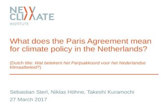 What does the Paris Agreement mean for climate policy in the Netherlands?