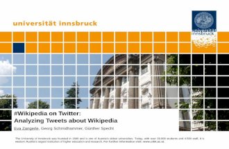 Wikipedia on Twitter: Analyzing Tweets about Wikipedia