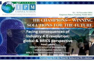 Facing consequences of Industry 4.0 revolution:global & BRICS perspective