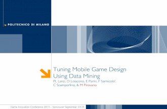 IEEE Game Innovation Conference 2013 - Tuning Mobile Game Design Using Data Mining