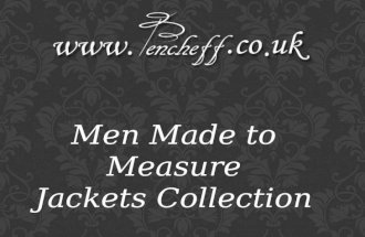 Men Made to Measure Jackets Models