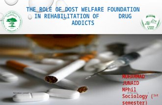 The role of dost welfare foundation in rehabilitation