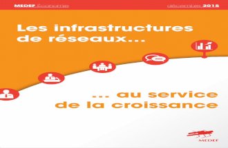Les infrastructures de réseaux au service de la croissance