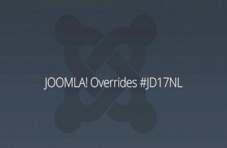 JD17NL Joomla! Overrides and alternate layouts