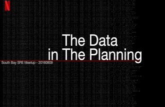 Cloud Capacity Planning Tooling - South Bay SRE Meetup Aug-09-2016