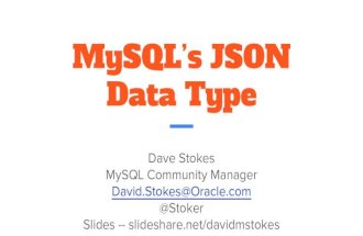 MySQL's JSON Data Type -- Great Wide Open Conference