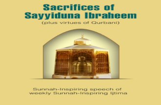 Sacrifices of sayyiduna ibraheem   plus virtues of qurbani
