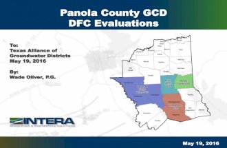 Panola County GCD DFC Evaluations