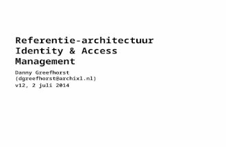 Referentie-architectuur Identity & Access Management