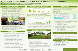 Gender Sensitive CSA Practices for Coffee Agroforestry in Nicaragua