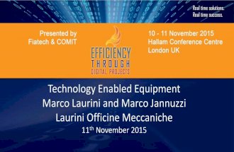 ETDP 2015 D2 Technology Enabled Equipment - Laurini Officine Meccaniche