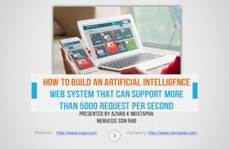 How to Build An Artificial Intelligence Web System that can support more than 5000 request per second