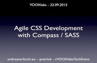 Agile CSS development with Compass and Sass