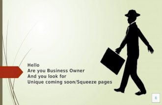 HTML Coming soon/squeeze page design