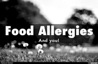 Food Allergies and You